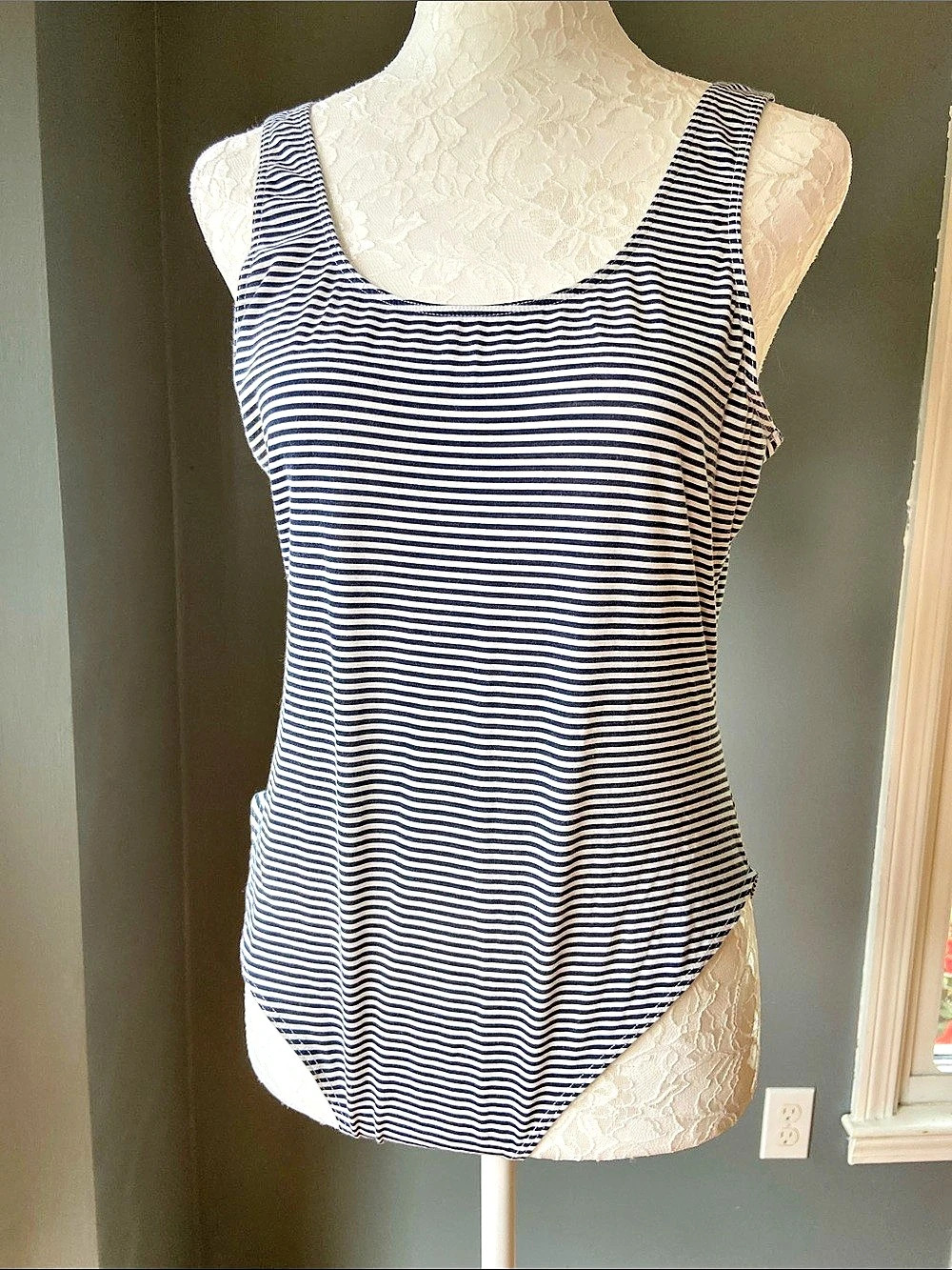Old Navy Striped Tank Top Bodysuit